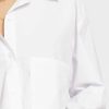 Women Sans Souci Crop Tops | Solid Poplin Cropped Shirt