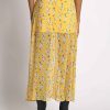 Women Sans Souci Skirts | Floral Midi Skirt Yellow