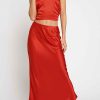 Women Sans Souci | Satin Bias Maxi Skirt