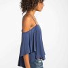 Women Sans Souci Off Shoulder Tops | Shirring Off Shoulder Top