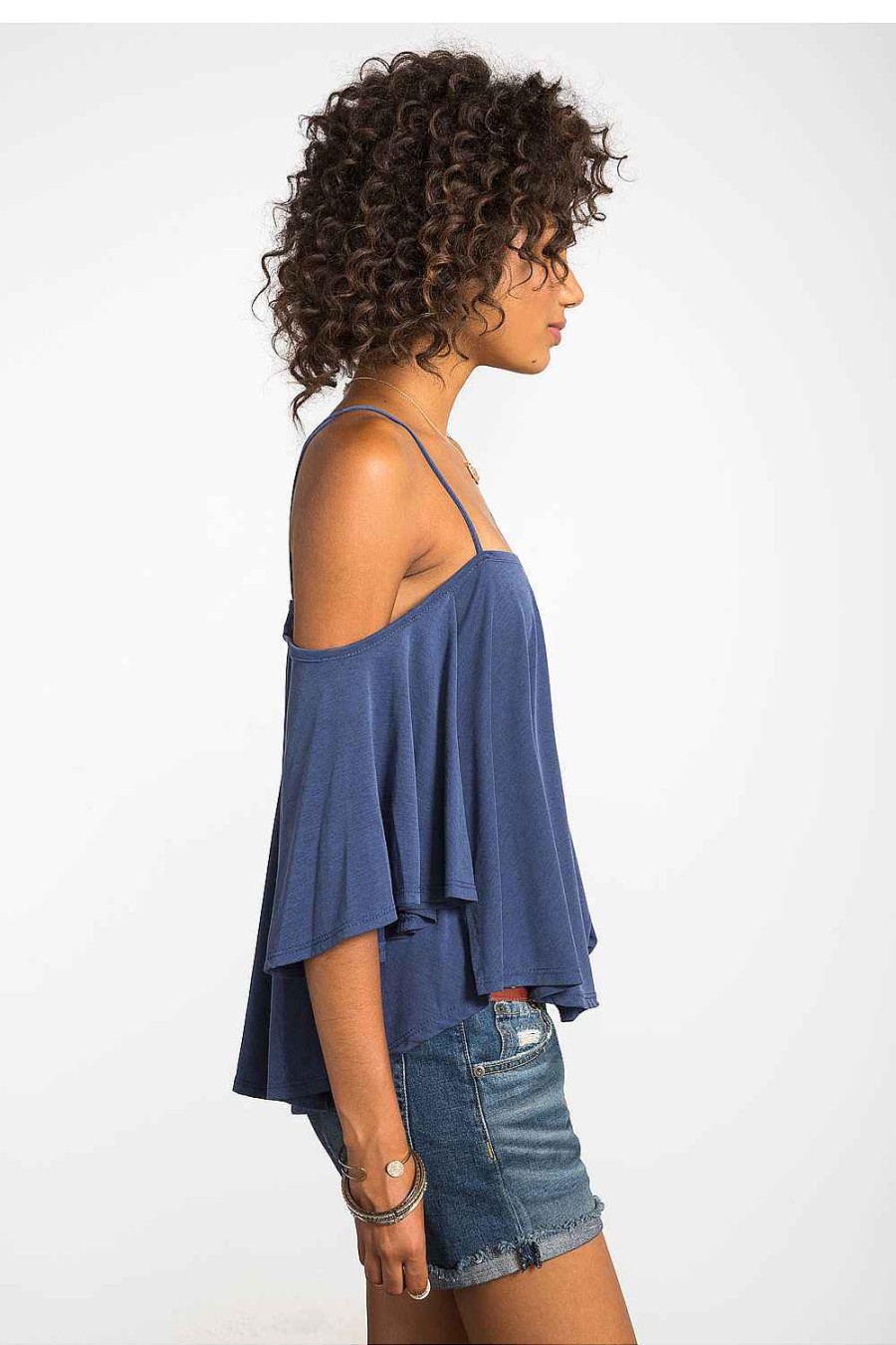 Women Sans Souci Off Shoulder Tops | Shirring Off Shoulder Top