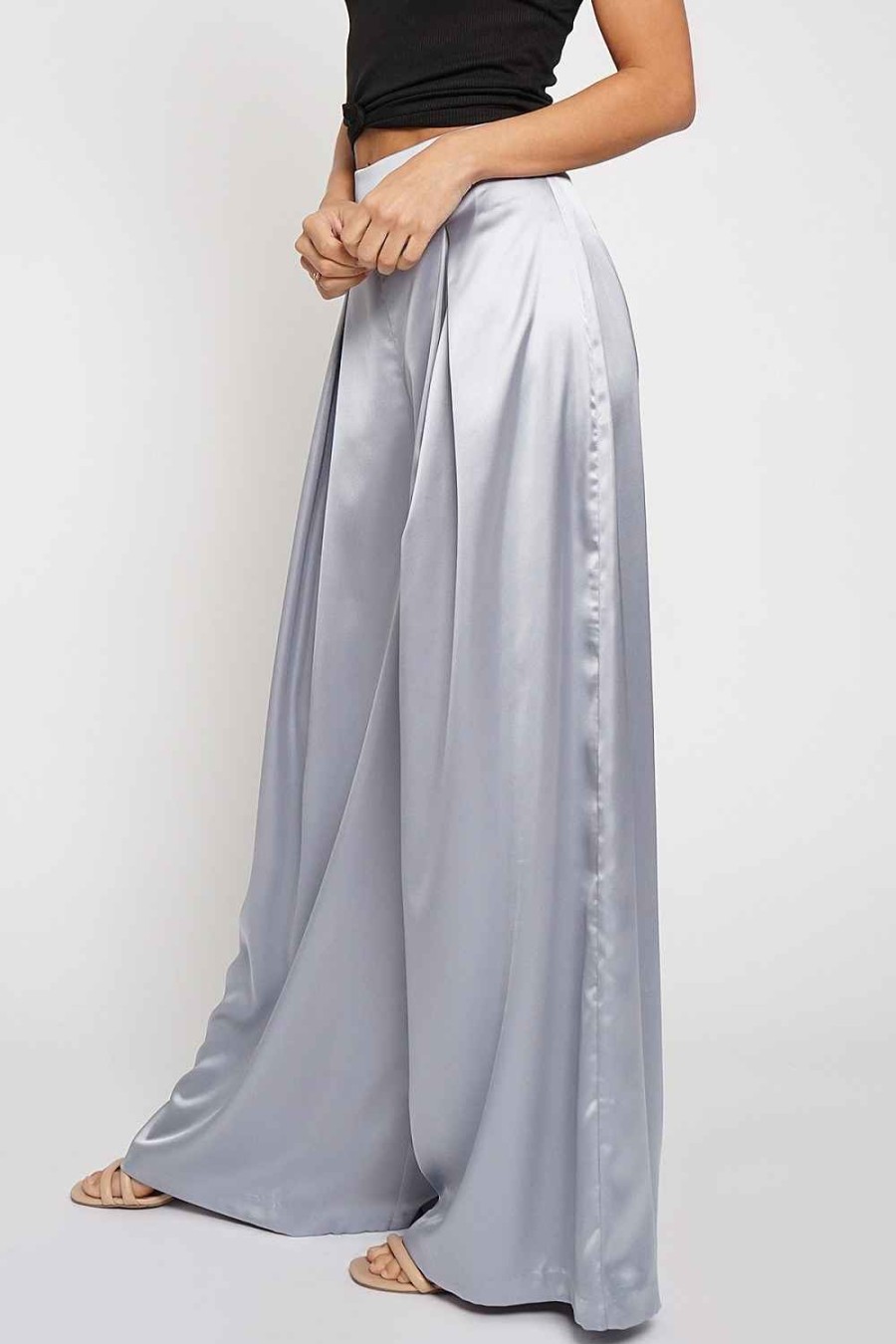 Women Sans Souci Pants | Satin Palazzo Pants