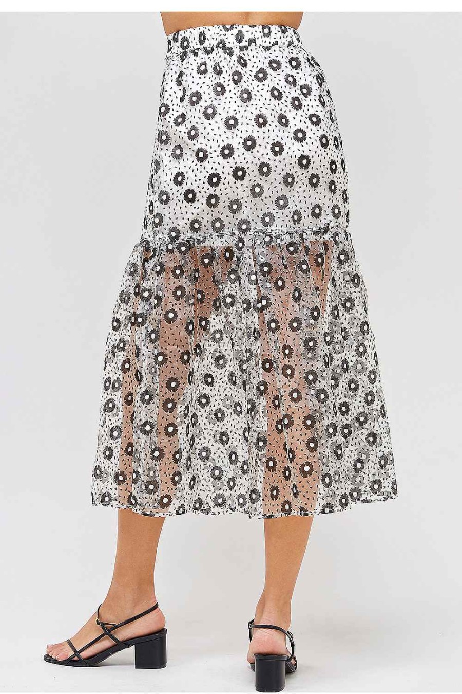 Women Sans Souci Skirts | Burnout Floral Skirt