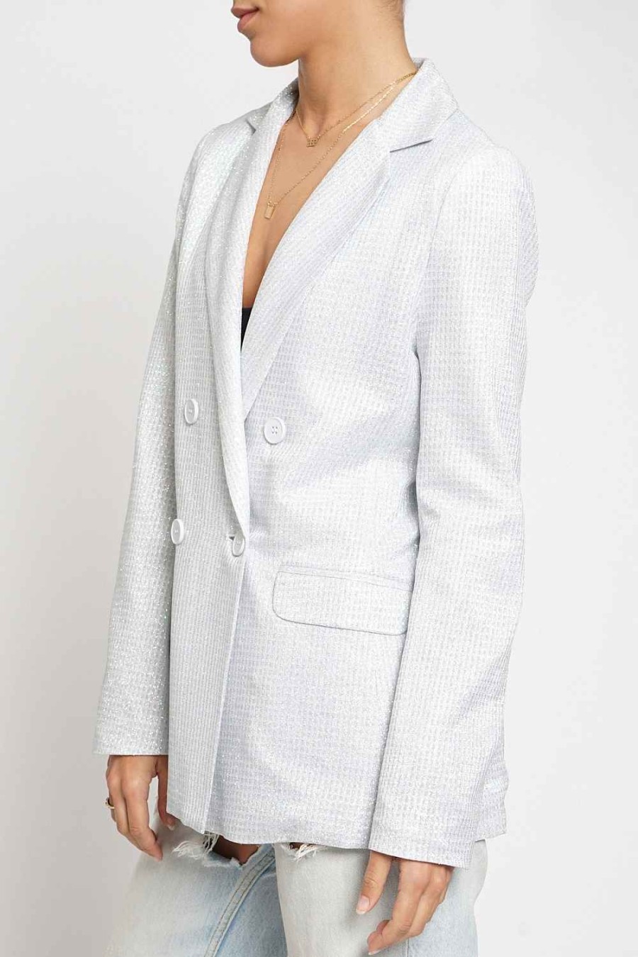 Women Sans Souci Jackets | Metallic Blazer