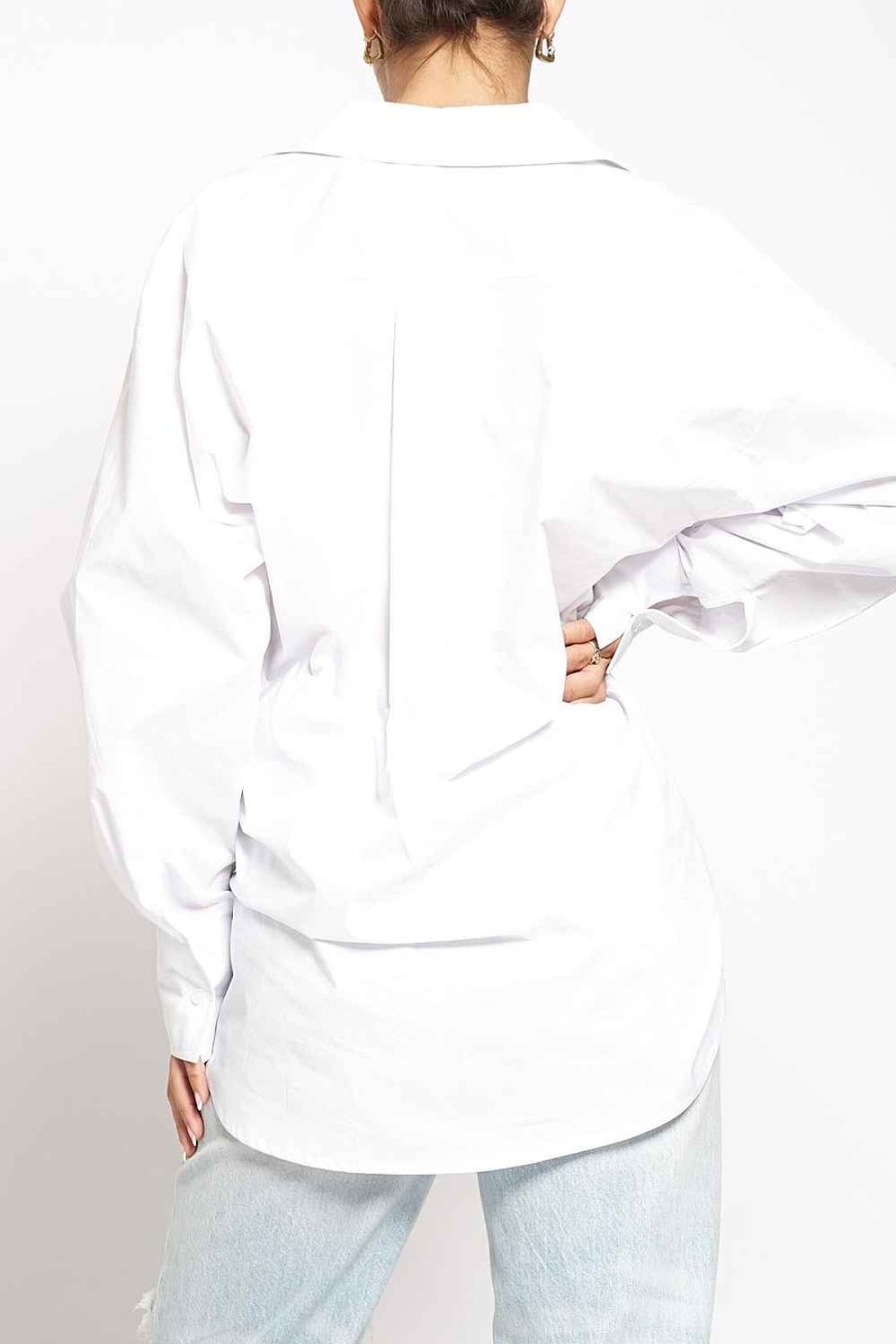 Women Sans Souci Long Sleeve Tops | Oversized Button Down Shirt