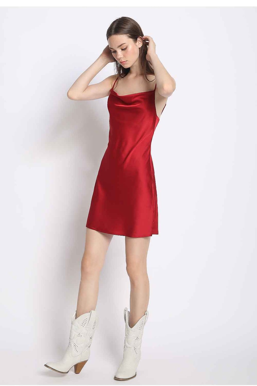 Women Sans Souci Mini Dresses | Satin Slip Dress