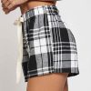 Women Sans Souci Shorts | Plaid Pj Shorts