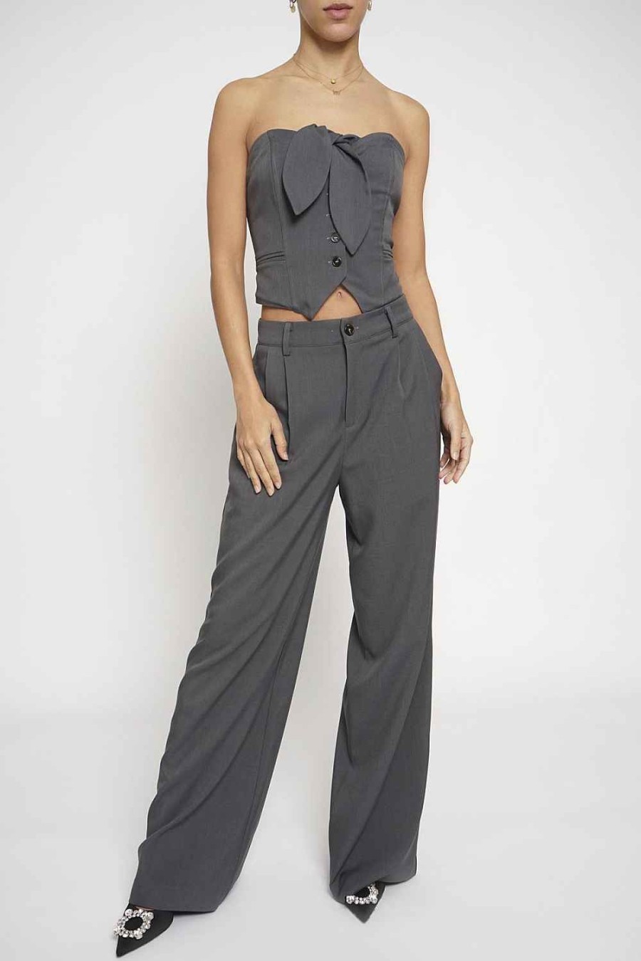 Women Sans Souci Pants | Double Pleated Front Trouser