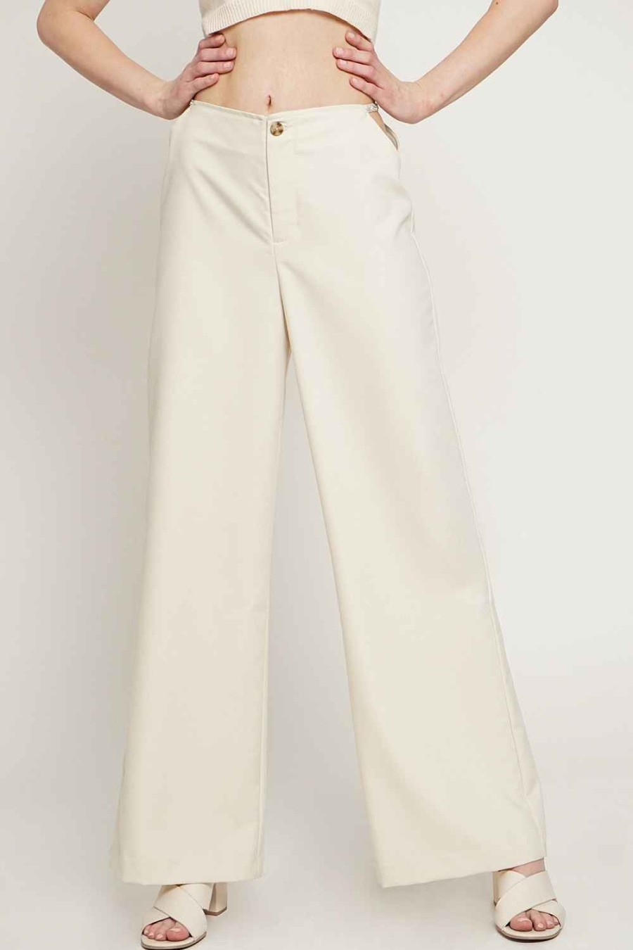 Women Sans Souci Pants | Cut Out Jewel Detail Pants