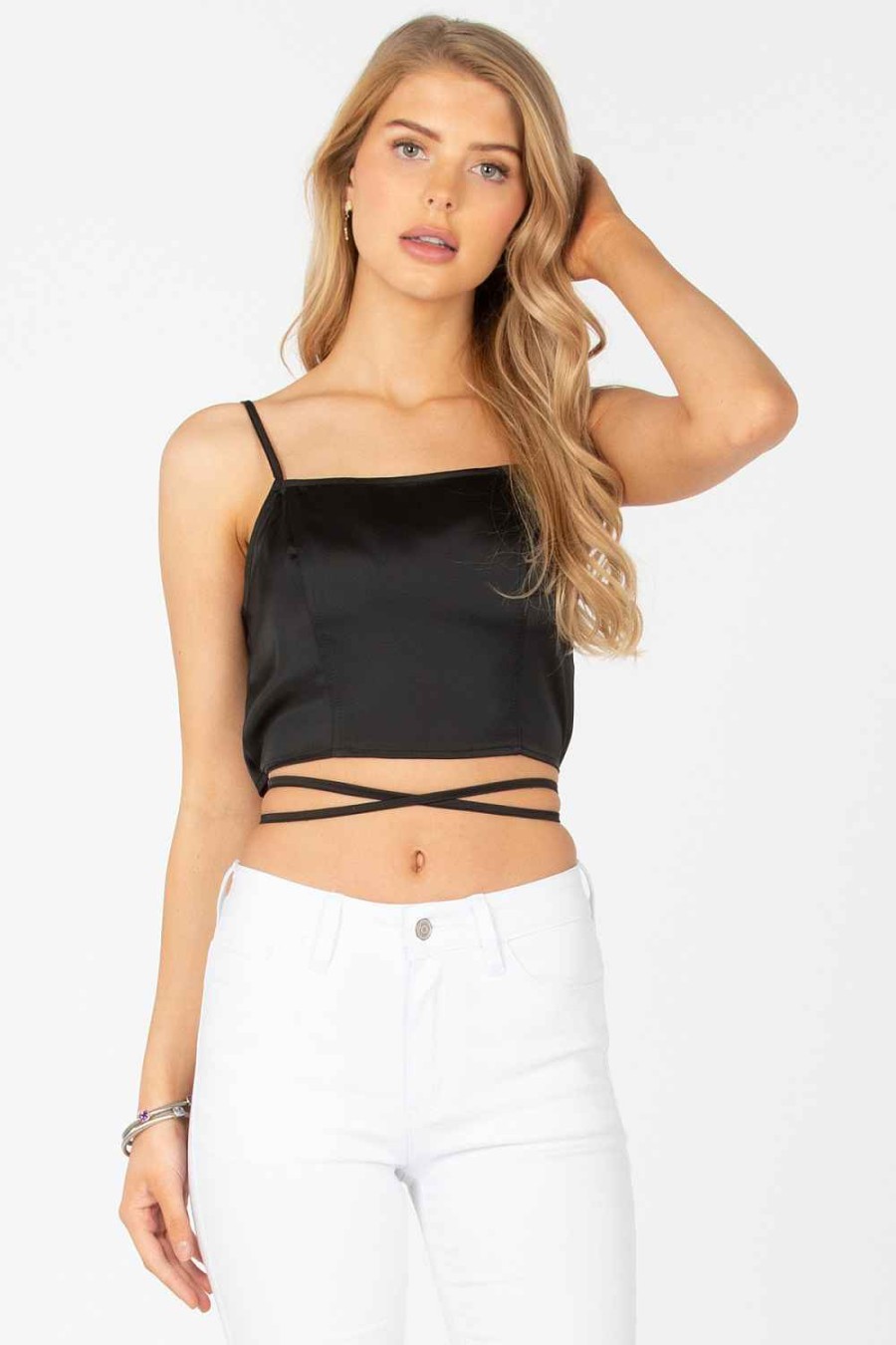 Women Sans Souci Crop Tops | Zip Crop Tie Cami