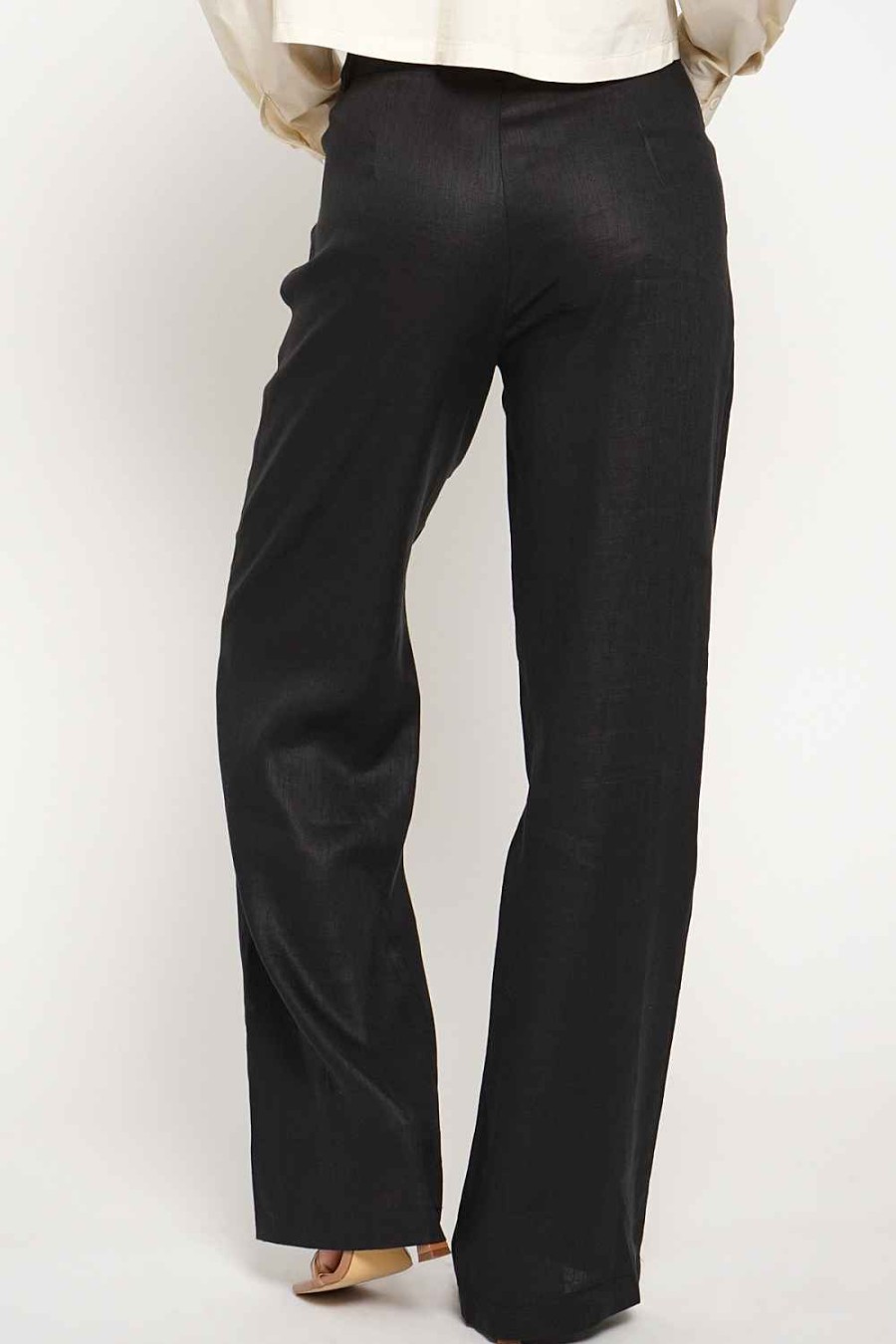 Women Sans Souci Pants | Linen Wide Leg Pants