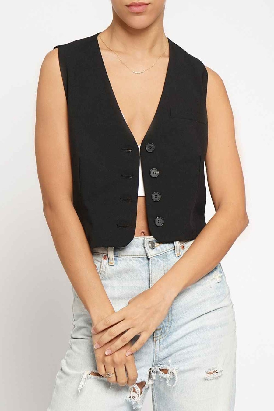 Women Sans Souci Vests | 4 Button Vest