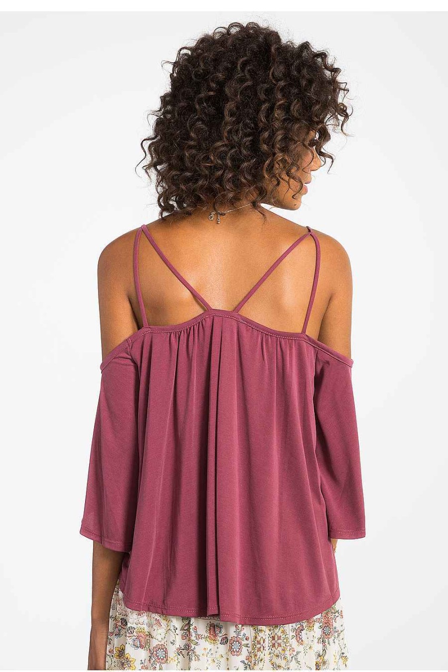 Women Sans Souci Off Shoulder Tops | Shirring Off Shoulder Top