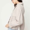 Women Sans Souci Jackets | Linen Bomber Jacket