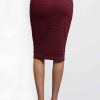 Women Sans Souci Skirts | Laser Cut Faux Suede Pencil Skirt