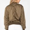 Women Sans Souci Jackets | Ruched Oversized Bomber Jacket