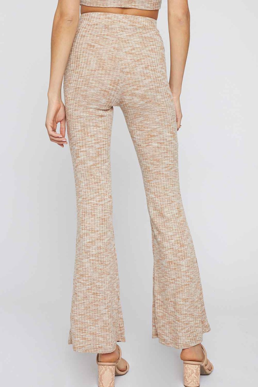 Women Sans Souci Pants | Knit Bell Bottom Pants Meerkat