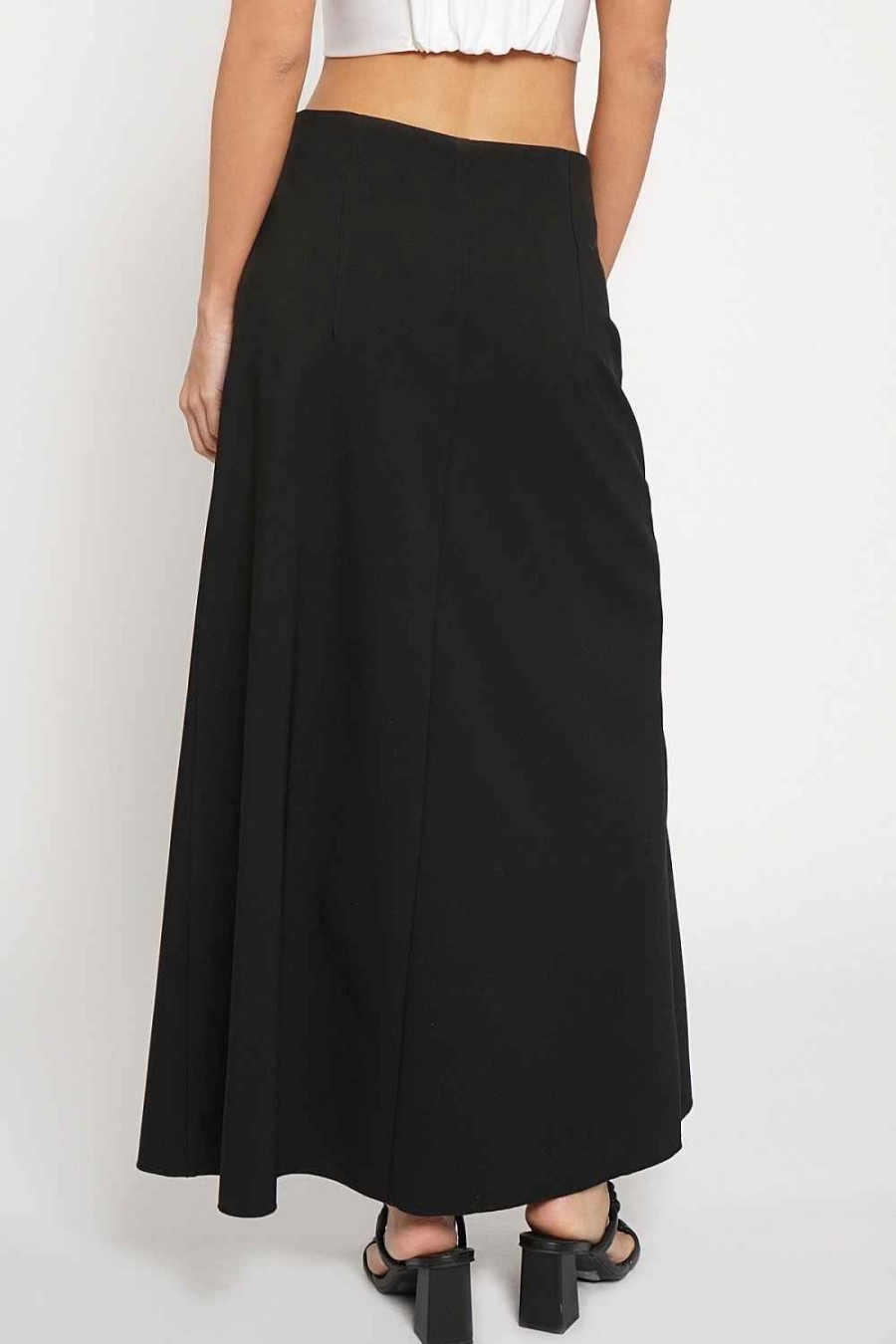 Women Sans Souci Skirts | A-Line Maxi Skirt Black