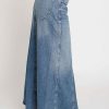 Women Sans Souci Skirts | Fit Flare Maxi Skirt Denim