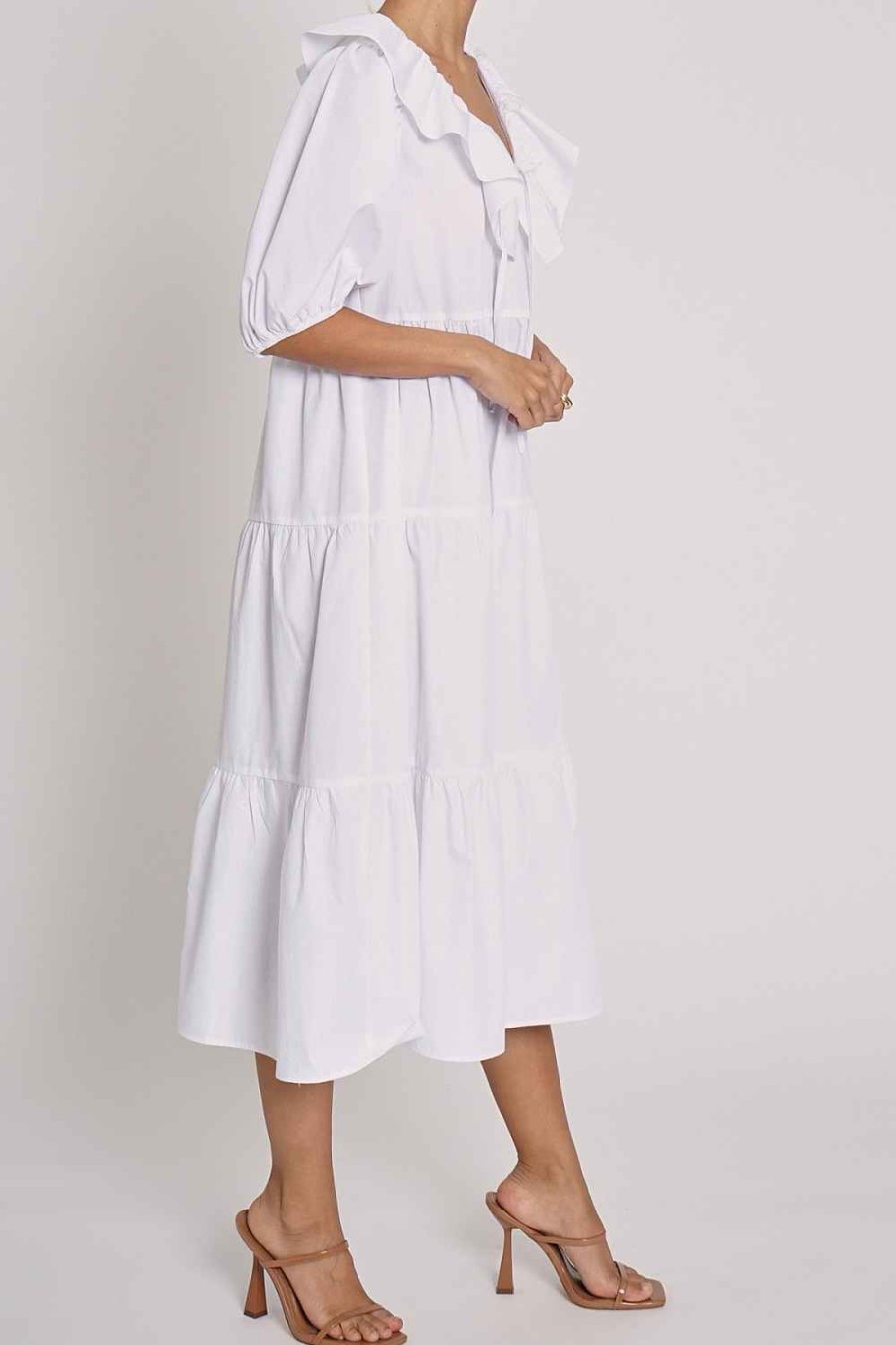 Women Sans Souci Midi Dresses | Tiered Midi Dress