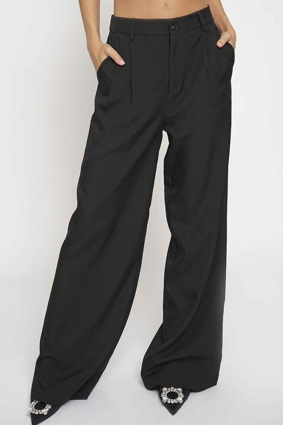 Women Sans Souci Pants | Double Pleated Front Trouser