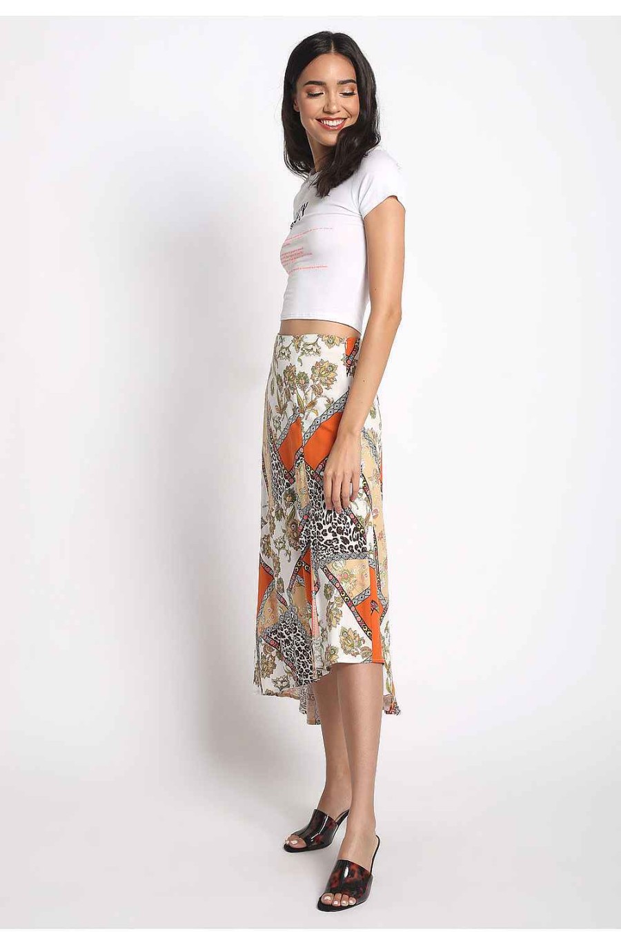 Women Sans Souci High-Waisted | Paisley High-Low Skirt