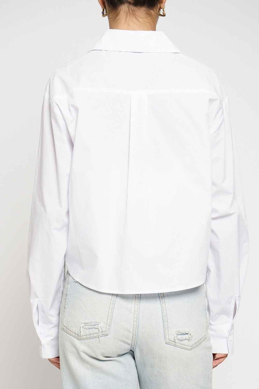 Women Sans Souci Long Sleeve Tops | Color Stitch Button Down Shirt