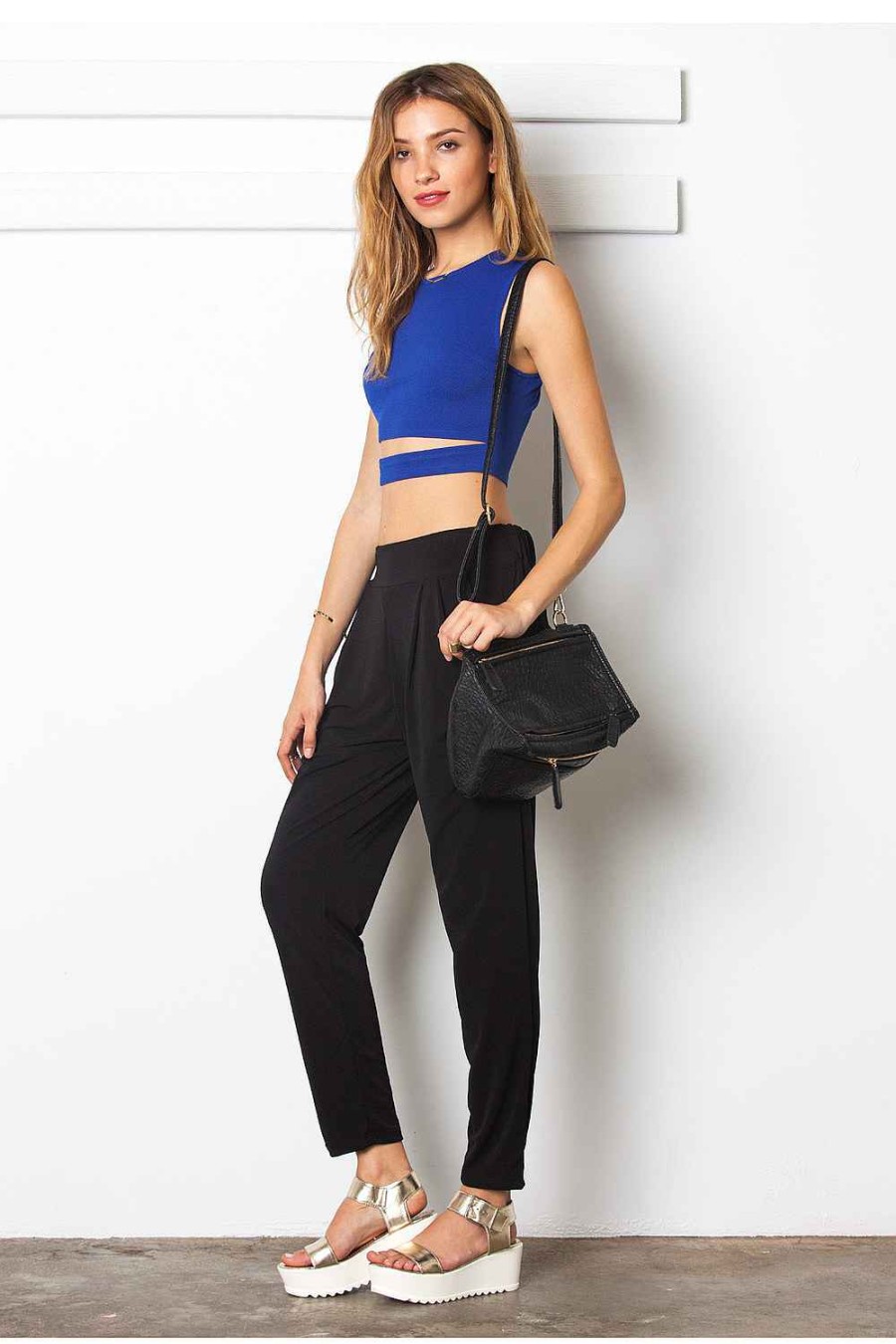 Women Sans Souci Crop Tops | Cropped Tank With Back Zipper