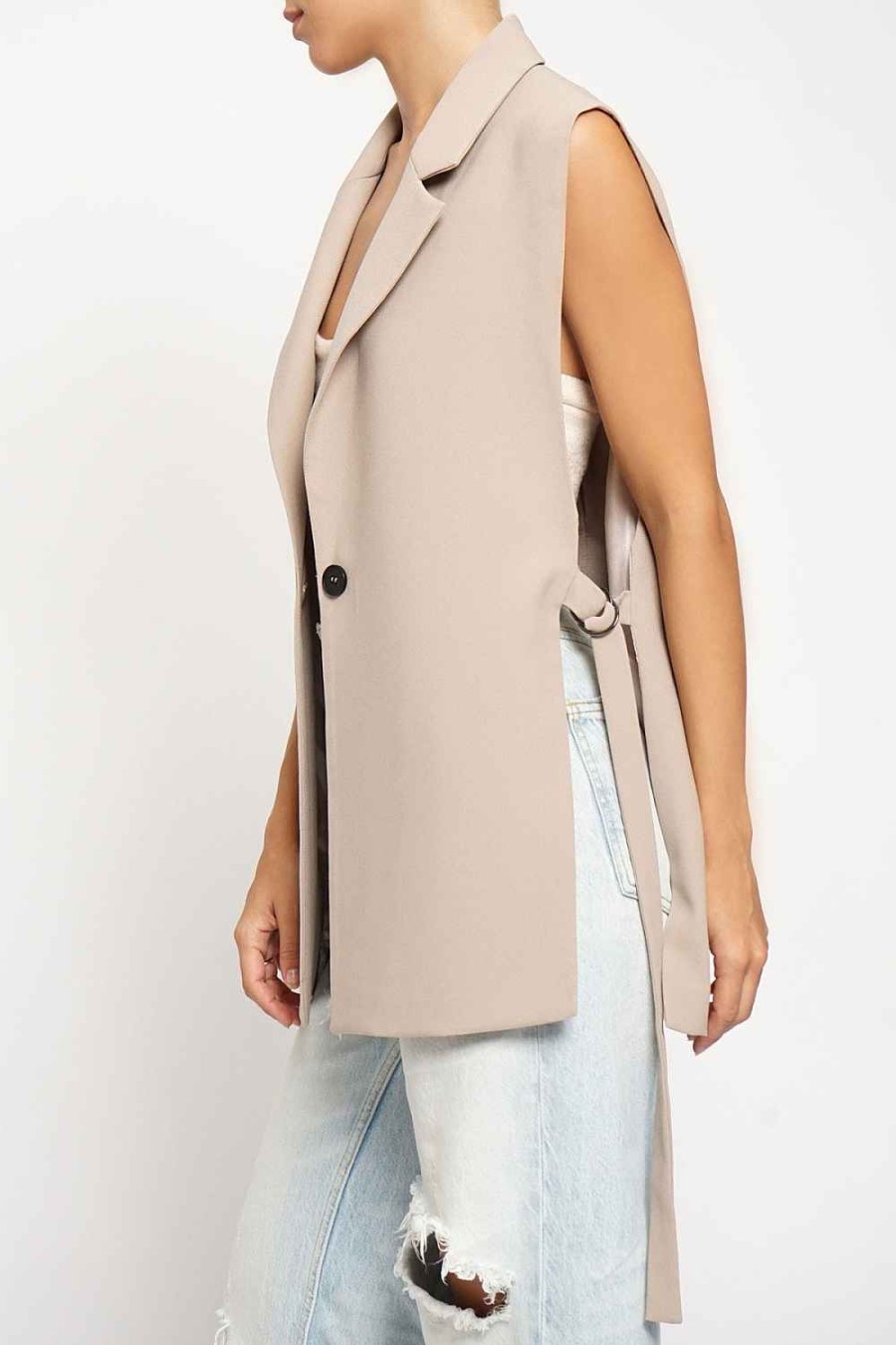 Women Sans Souci Vests | Open Side Long Vest