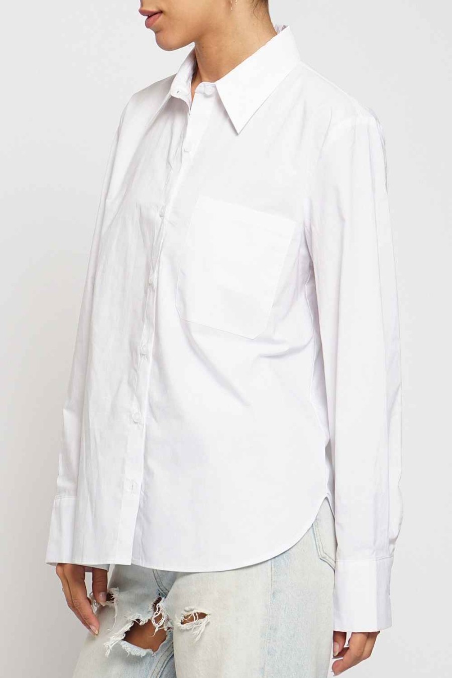 Women Sans Souci Shirts & T-Shirts | Classic Button Down Shirt