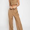 Women Sans Souci Pants | Pleated Pinstripe Trousers