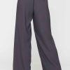 Women Sans Souci Pants | Wide Leg Pull On Pants Charcoal