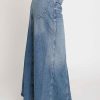 Women Sans Souci Denim | Fit Flare Maxi Skirt Denim