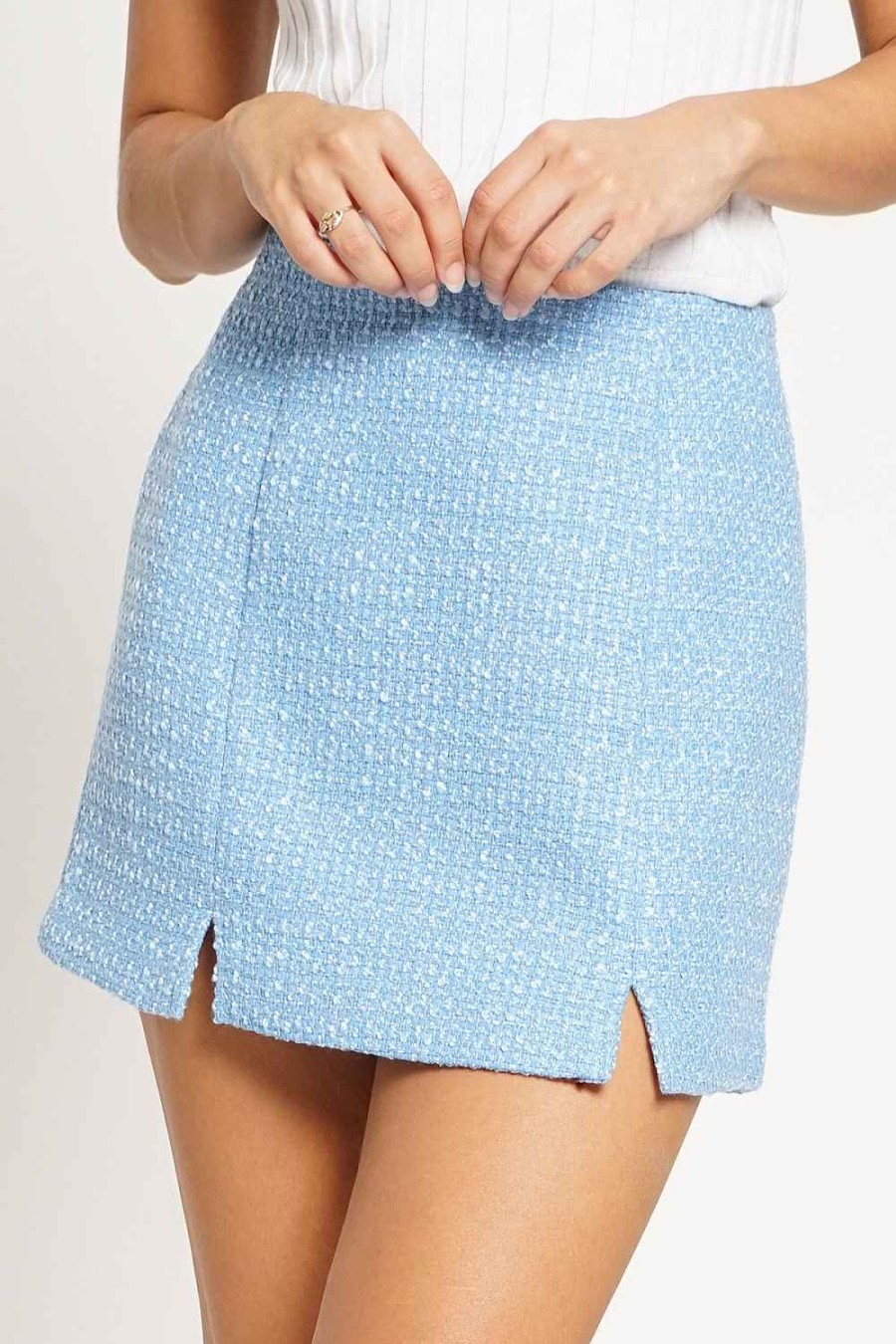 Women Sans Souci Skirts | Boucle Mini Skirt