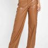 Women Sans Souci Pants | Pu Cargo Full Pants