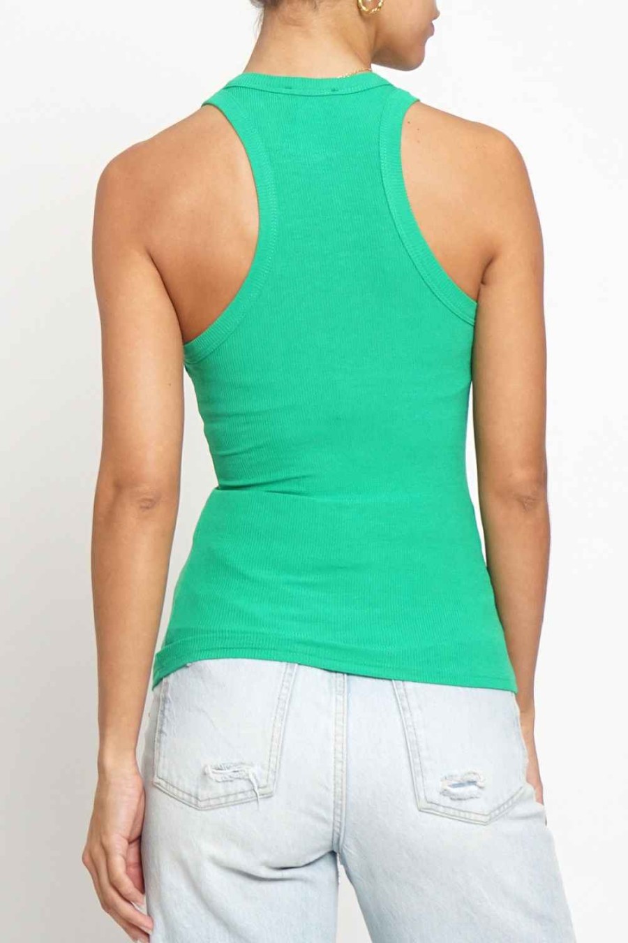 Women Sans Souci Tank Tops | Classic Tank Top Green