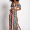 Women Sans Souci Maxi Dresses | Flounce Maxi Dress Multi