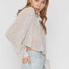 Women Sans Souci Shirts & T-Shirts | Shirred Crop Blouse Ivory Combo