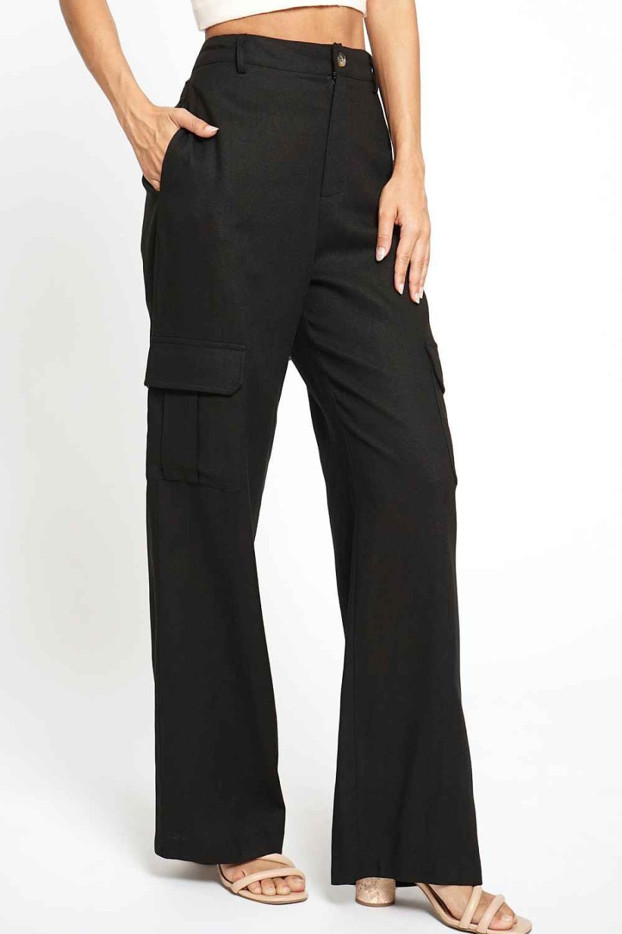 Women Sans Souci Pants | Cargo Linen Pants