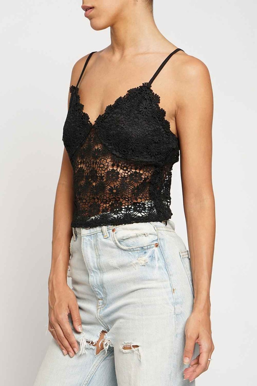 Women Sans Souci Tank Tops | Lace Cami