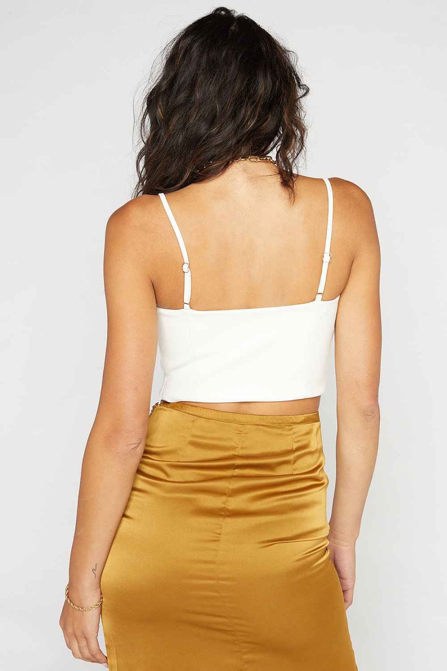 Women Sans Souci | Cropped Pu Top