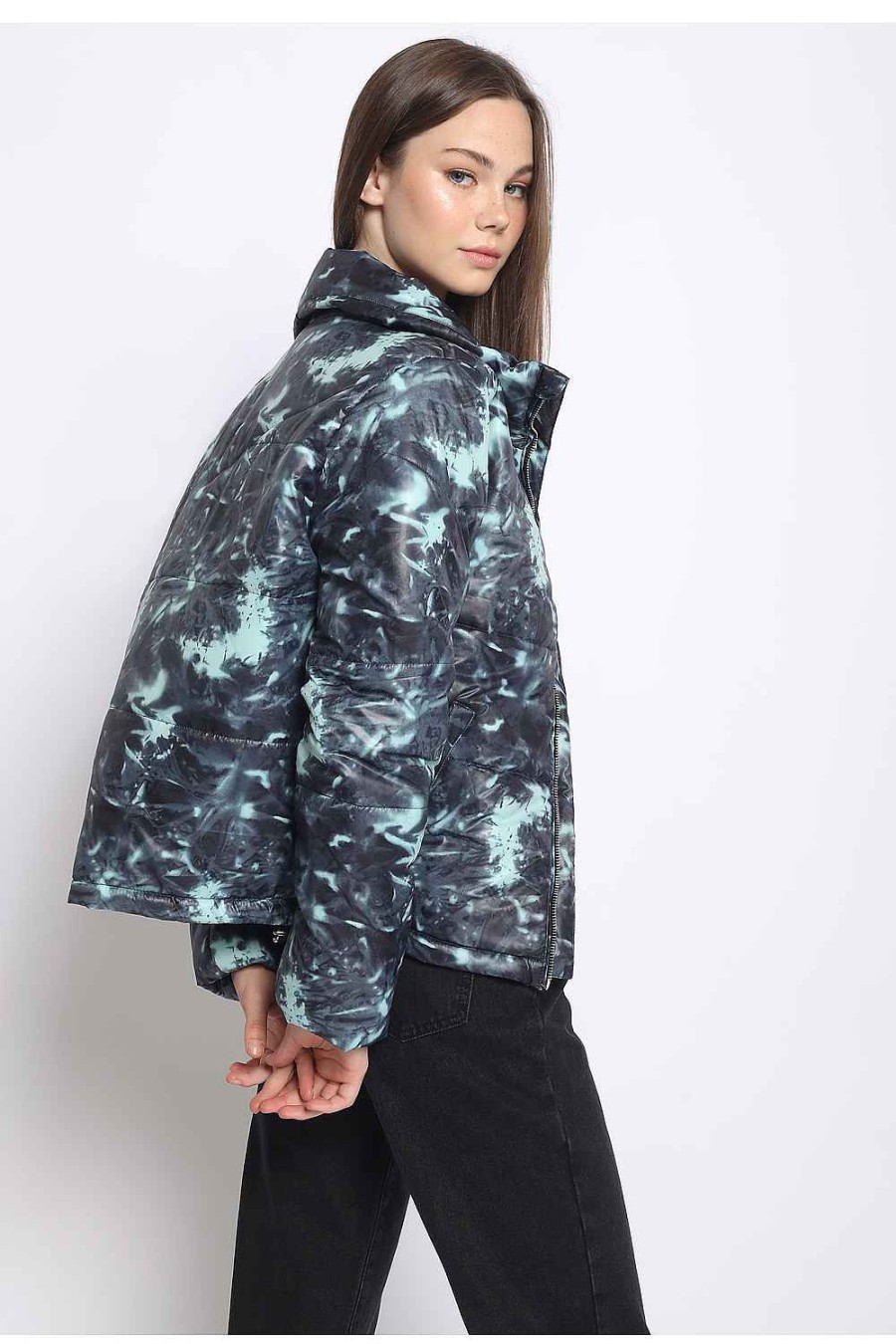 Women Sans Souci Jackets | Tie-Dye Padded Jacket