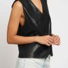 Women Sans Souci Vests | Oversized Pu Vest