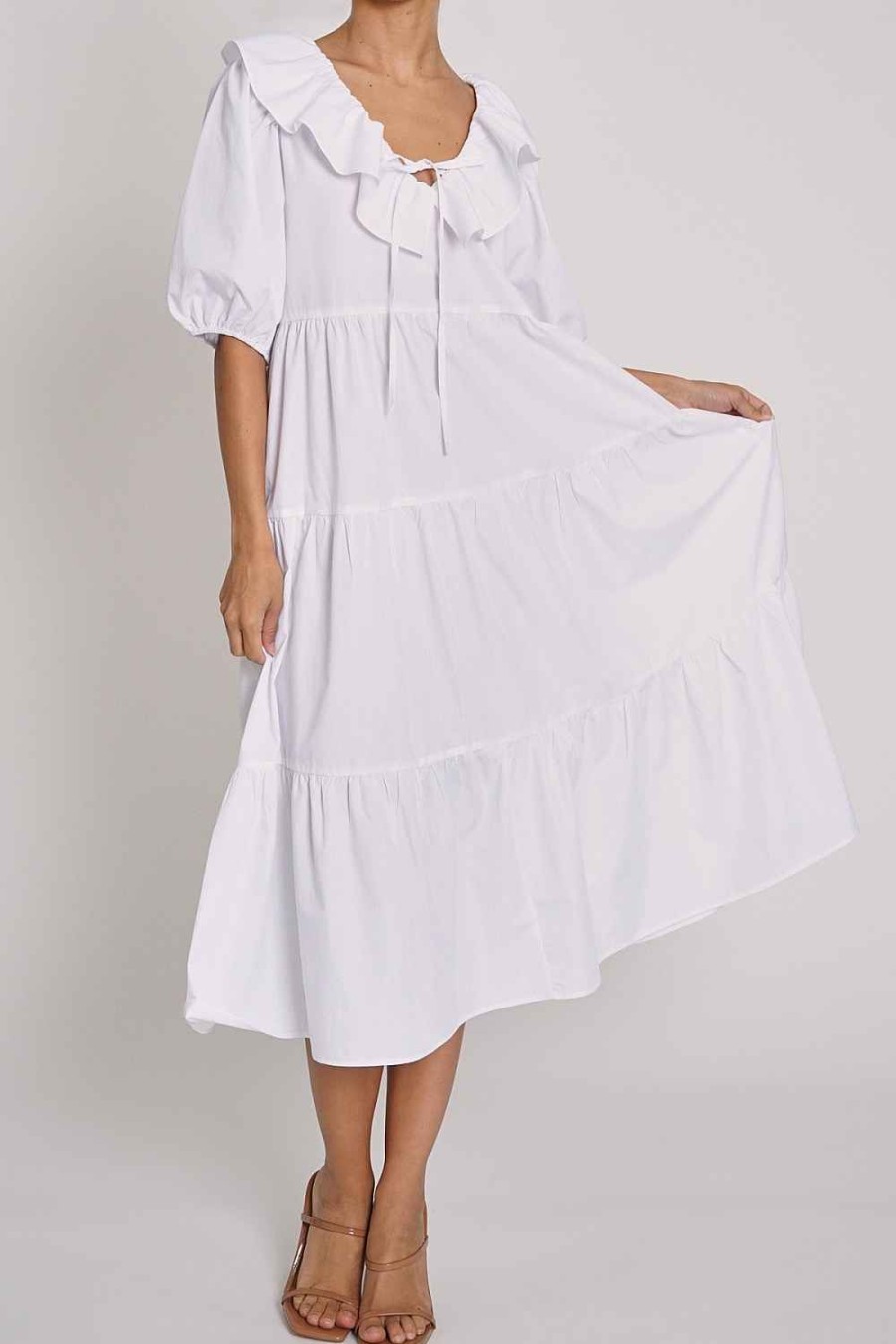 Women Sans Souci Midi Dresses | Tiered Midi Dress