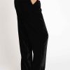 Women Sans Souci Pants | Velvet Suit Pants Black