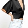 Women Sans Souci 1/2 Sleeve Tops | Kimono Sleeve Top Black