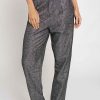 Women Sans Souci Pants | Metallic Suit Pants