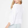 Women Sans Souci 3/4 Sleeve Tops | Ruffled Top