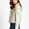 Women Sans Souci Jackets | Floral Brocade Moto Jacket Pink