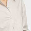 Women Sans Souci Long Sleeve Tops | Solid Poplin Cropped Shirt